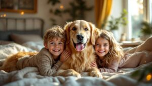 Gdy golden retriever budzi dzieci – ten dźwięk podbija internet w 2026 roku