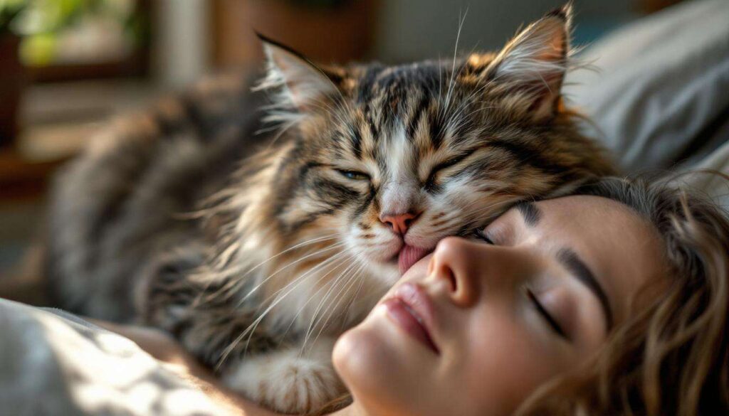 Sekrety kocich pieszczot: dlaczego koty liżą właściciela po głowie