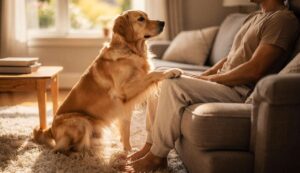 Kiedy pies kładzie łapę na twoim kolanie, nie prosi o zabawę: oto prawdziwy powód