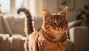 Kot podnosi ogon, gdy go głaszczesz? Ten sygnał mówi więcej, niż myślisz