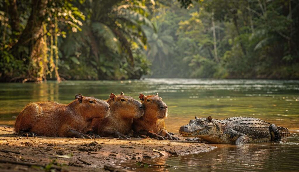 Dlaczego krokodyle nie atakują kapibar? Biolodzy w końcu znaleźli odpowiedź