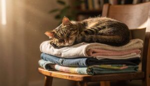 Twój kot śpi na Twoich ubraniach? Badanie wyjaśnia, dlaczego wybiera właśnie ten zapach