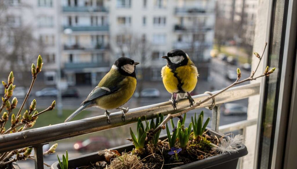 Sikory bogatki w miastach: dlaczego coraz częściej zakładają gniazda na balkonach w Polsce