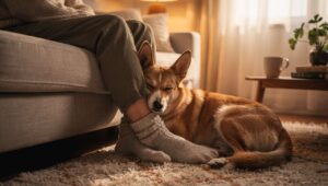 Pies opiera się o Twoje nogi każdego wieczoru — behawiorystka zdradza ukryty powód