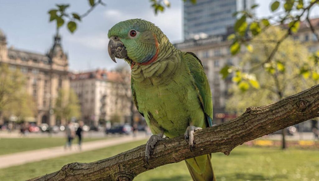Aleksandretty obrożne w Warszawie i Wrocławiu, ornitolodzy liczą już ponad 500 ptaków