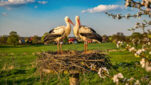 Bociany na Podlasiu 2026 — OTOP potwierdza 47 par na gniazdach przed końcem marca