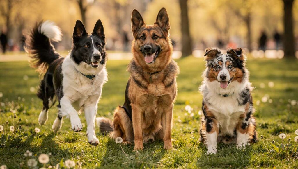 Border collie, owczarek niemiecki czy australian shepherd: która rasa wymaga najwięcej ruchu?