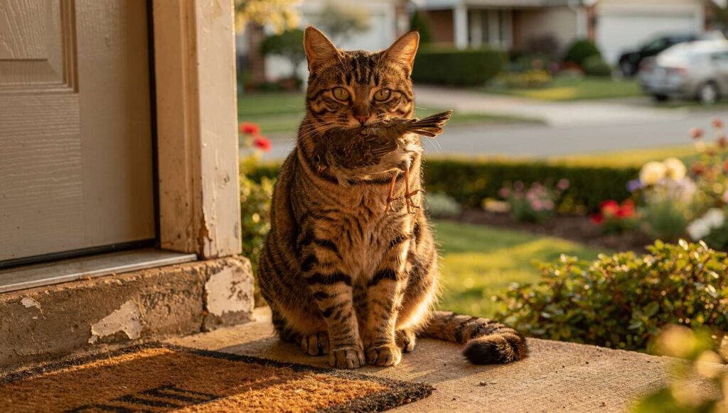 Twój kot przynosi Ci „prezenty"? Naukowcy z SGGW tłumaczą, co tak naprawdę komunikuje