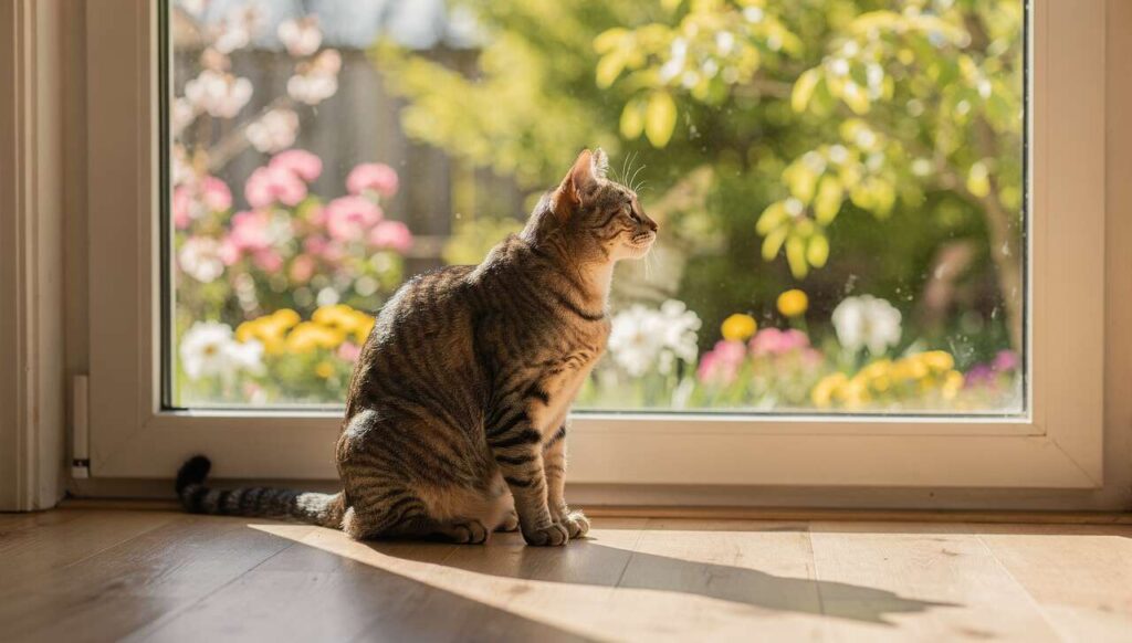 Czy Twój kot powinien wychodzić na dwór wiosną? Nowe dane z polskich schronisk dają odpowiedź