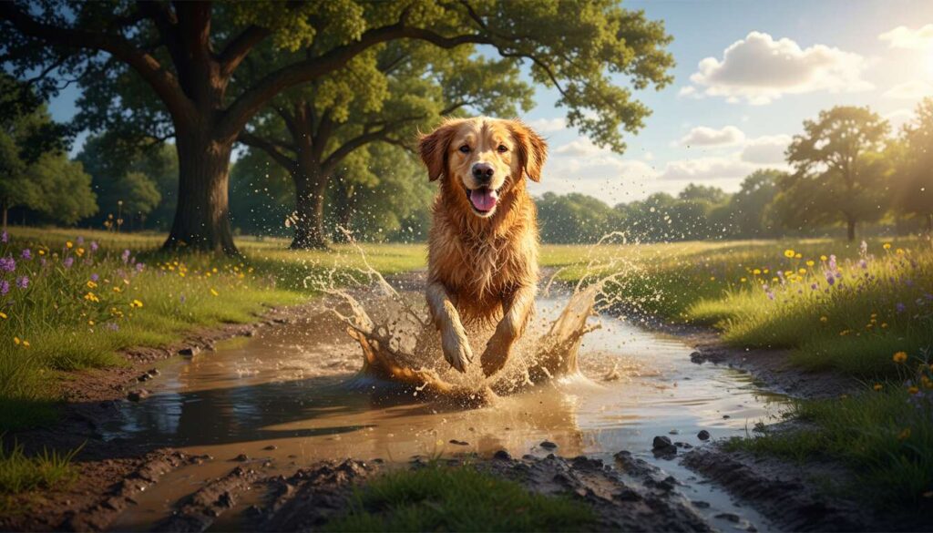 Świeżo wykąpany pies wskakuje w pierwszą dostępną kałużę? Oto powody