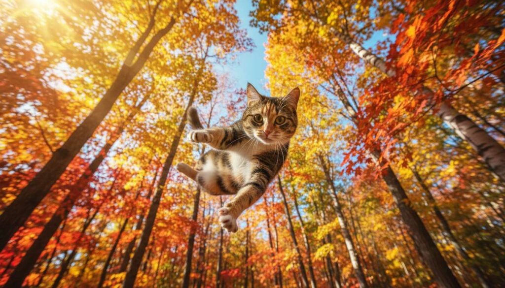 Kot spada na cztery łapy. Co naprawdę dzieje się w powietrzu?