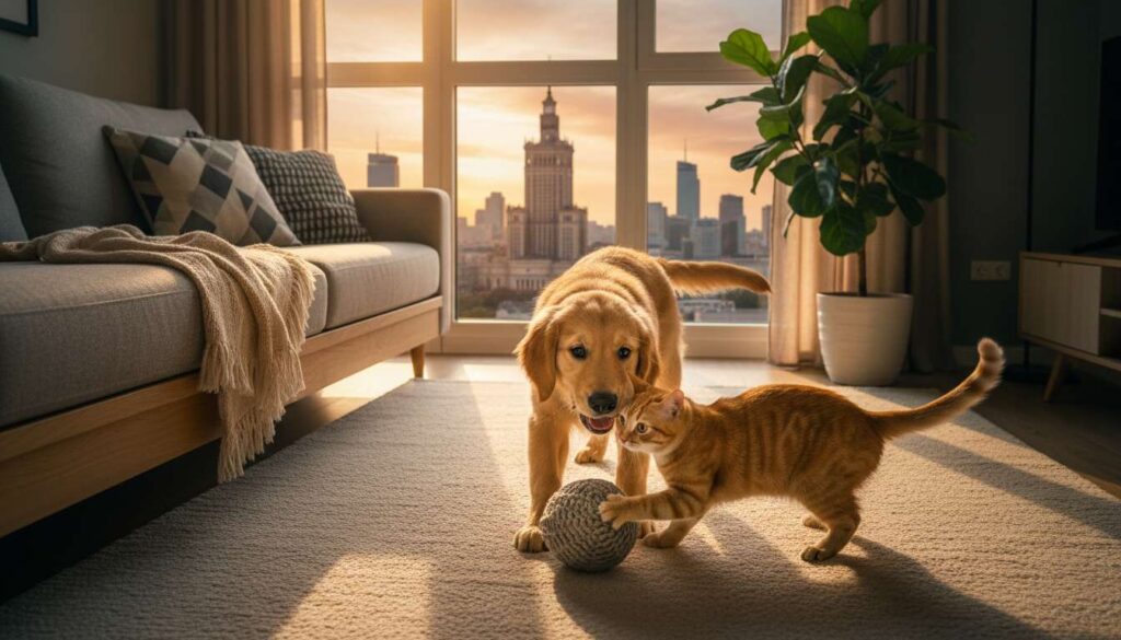 Psy i koty razem w jednym domu? Behawiorystka z Warszawy podaje 4 zasady udanego wprowadzenia