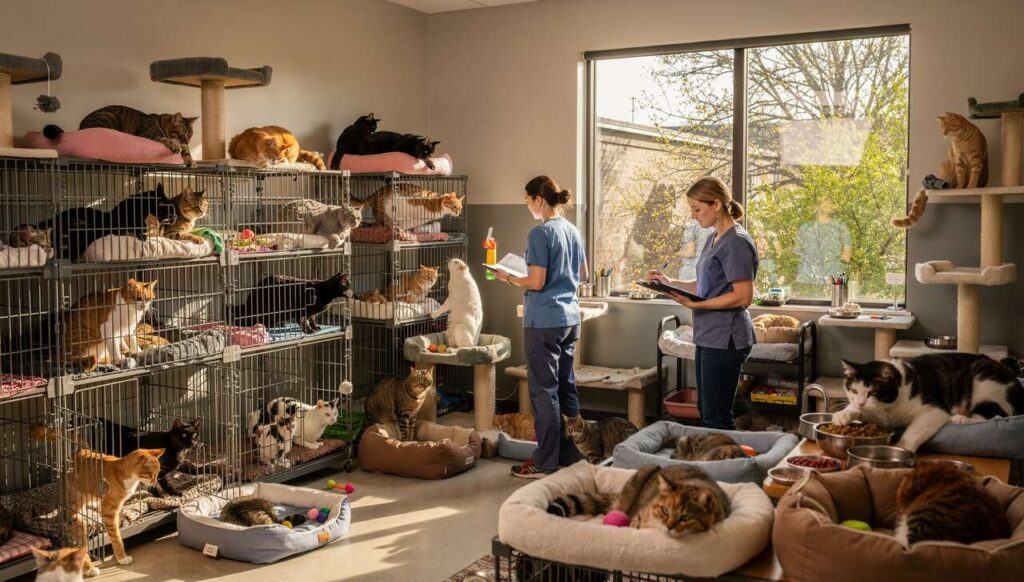 Schronisko na Paluchu po zimie: 340 kotów czeka na dom, a adopcje spadły o 18 procent